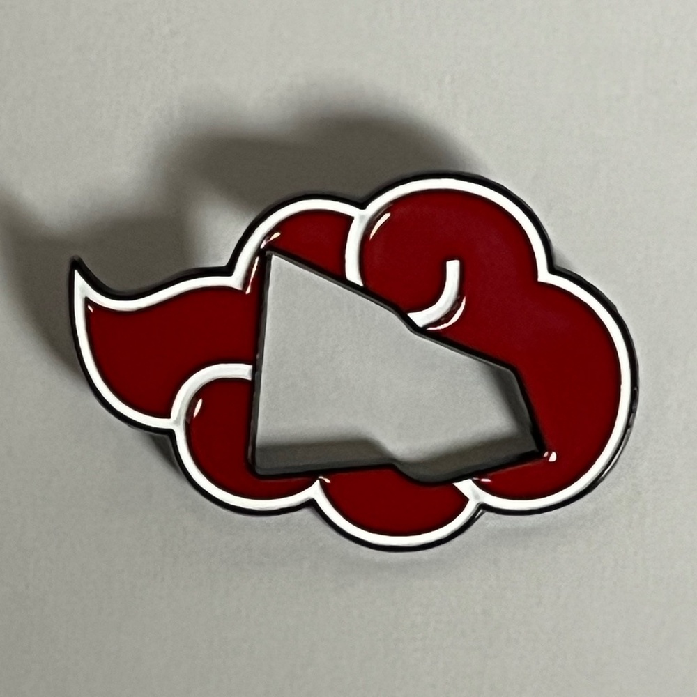 Naruto Akatsuki Cloud New Era Frame Red Hat Pin Pins Streetwear Hats Bag Fitted
